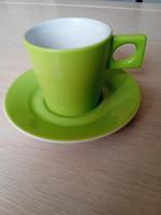 Groen kopje + bordje Walkure made in germany, Ophalen of Verzenden, Zo goed als nieuw, Overige stijlen, Kop(pen) en/of Schotel(s)