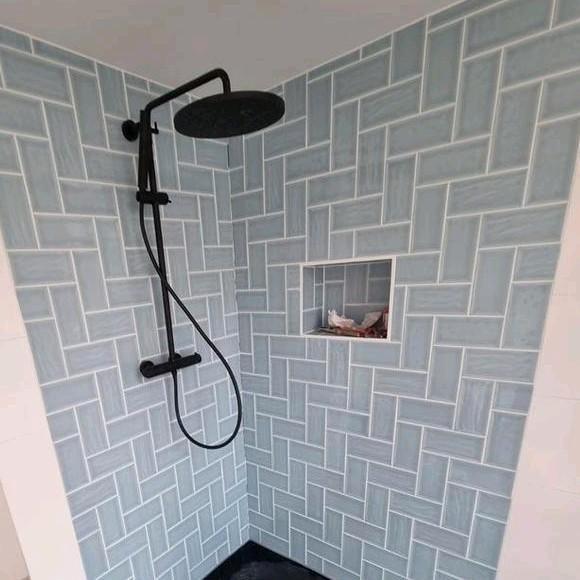 4 ongeopende pakken keramische wandtegels Artisan blue, Huis en Inrichting, Badkamer | Badkamermeubels, Zo goed als nieuw, Overige typen