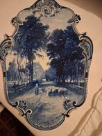 Delfts Blauw Wandbord met Schaapherder, Antiek en Kunst, Antiek | Wandborden en Tegels, Ophalen of Verzenden