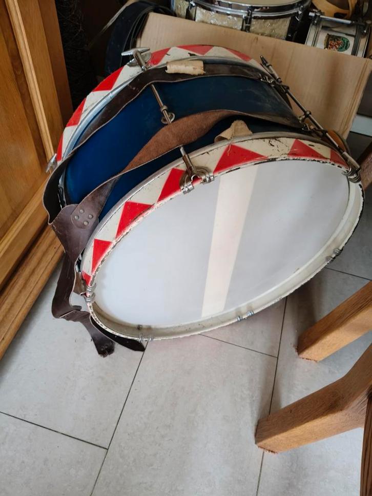 Vintage Grote Trom / Basdrum, Muziek en Instrumenten, Drumstellen en Slagwerk, Gebruikt, Overige merken, Ophalen