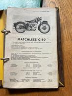 Instructie boekje Matchless G 80, Motoren, Ophalen of Verzenden, Overige merken