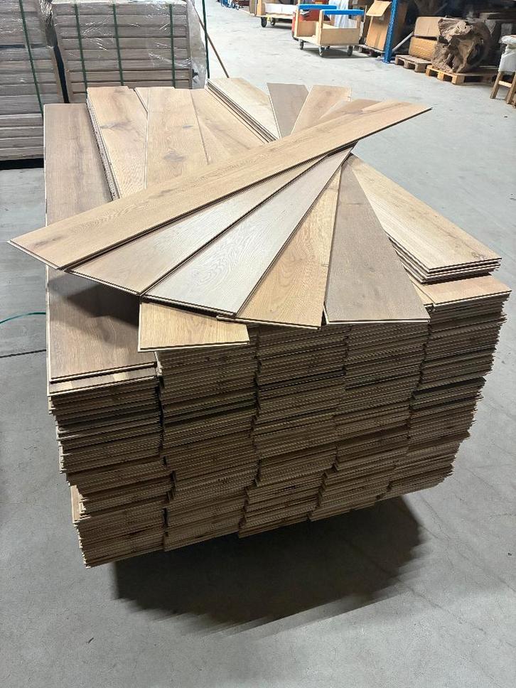 Eiken wandbekleding / vloer / plafond / duo - multiplank, Doe-het-zelf en Verbouw, Hout en Planken, Nieuw, Plank, Eiken, Minder dan 200 cm