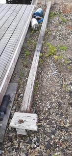 Palen balk hardhout 10x10 lengte 475cm zgan. Tuinhout, Tuin en Terras, Palen, Balken en Planken, Ophalen, Palen, Zo goed als nieuw