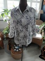 Vintage Island!Superleuk vintage blousje mt L, Blauw, Maat 42/44 (L), Ophalen of Verzenden, Zo goed als nieuw