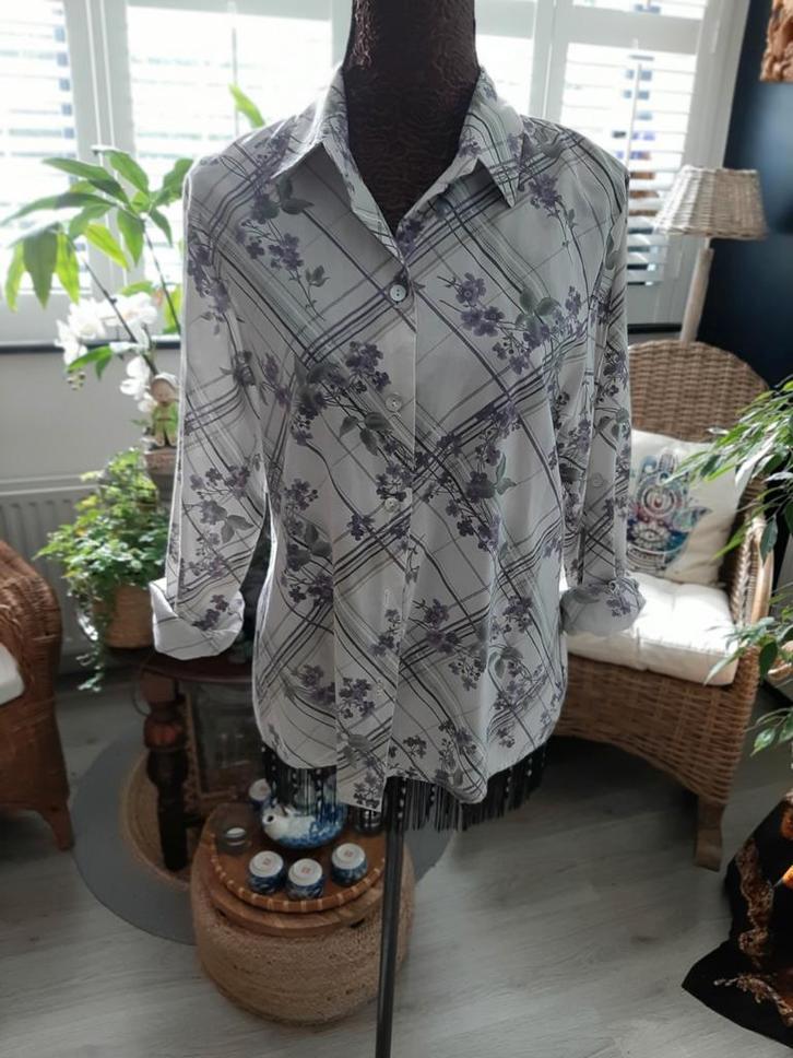 Vintage Island!Superleuk vintage blousje mt L, Kleding | Dames, Blouses en Tunieken, Zo goed als nieuw, Maat 42/44 (L), Blauw