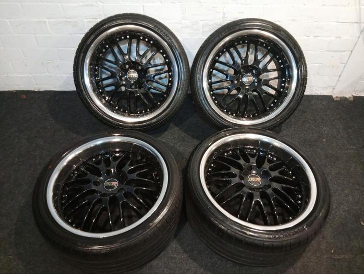 18" GTR BBS Velgen 5x120 BMW E36 E46 Z3 Z4  met zomerbanden, Auto-onderdelen, Banden en Velgen, Velg(en), Zomerbanden, 18 inch