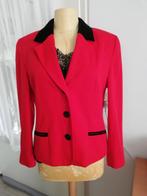 EXCLUSIVE Prachtig jasje mt 38 rood zwart kraagje, Maat 38/40 (M), Overige kleuren, Verzenden, Nieuw