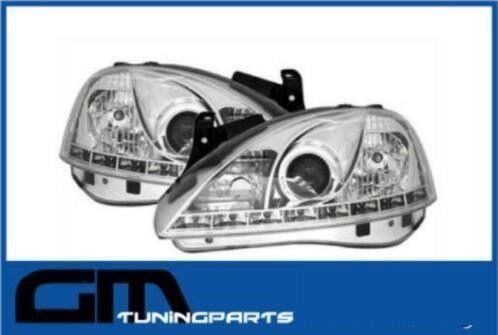 # Devil eyes led koplampen opel corsa c #, Auto-onderdelen, Verlichting, Opel, Nieuw, Ophalen of Verzenden