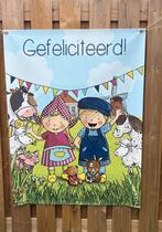 Fien & Teun spandoek, Ophalen of Verzenden, Zo goed als nieuw, Versiering, Verjaardag