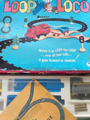 Vintage Loopy Loco Treinbaan 1969 beschikbaar voor biedingen