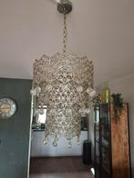 Mooie metalen hanglamp met glazen kristallen ballen, Huis en Inrichting, Ophalen, Gebruikt, Metaal