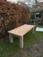 Massief eiken eettafel 220x101, Huis en Inrichting, Tafels | Eettafels, Ophalen, 100 tot 150 cm, Eikenhout, 200 cm of meer