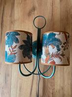 Vintage wandlamp blauw, Ophalen of Verzenden, Zo goed als nieuw, Stof
