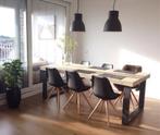 Steigerhout tafel eettafel met industriële onderstel., Metaal, Steigerhouten steigerhout gratis bezorgd x u a poten, Vijf personen of meer