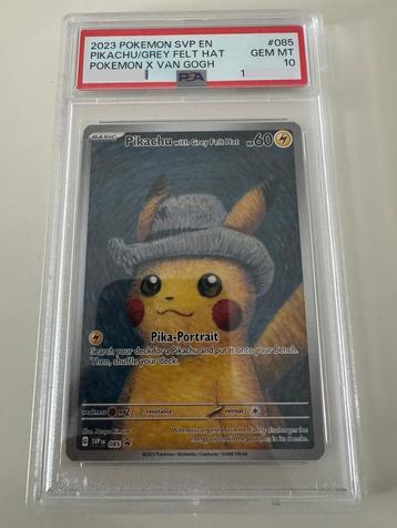 Pikachu with Grey Felt Hat PSA 10 beschikbaar voor biedingen