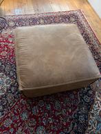 Grote vierkante hocker / poef 90x90 cm, Gebruikt, Vierkant, Leer, Ophalen of Verzenden
