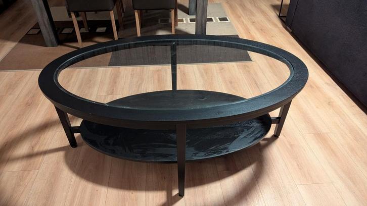 Zwarte Ikea Salontafel - Gebruikt, Prima Staat, Huis en Inrichting, Tafels | Salontafels, Gebruikt, 50 tot 75 cm, 50 tot 100 cm