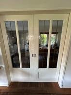 Massieve houten schuifdeuren, Doe-het-zelf en Verbouw, Ophalen, 80 tot 100 cm, Binnendeur, Glas