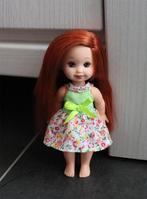 Barbie kleding nieuw - Jurkje Shelly Kelly - groen geel roze, Nieuw, Ophalen of Verzenden, Barbie