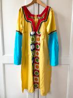 Daniel Ibarra lange jurk geel met kleuren, maat XL/42, Kleding | Dames, Geel, Maat 42/44 (L), Ophalen of Verzenden, Zo goed als nieuw