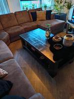 Zwarte salontafel, Huis en Inrichting, Ophalen, Gebruikt, 100 tot 150 cm, 50 tot 100 cm
