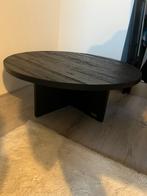 Riviera Maison Salontafel Zwart Hout, Huis en Inrichting, Tafels | Salontafels, Ophalen, Rond, 50 tot 100 cm, Zo goed als nieuw