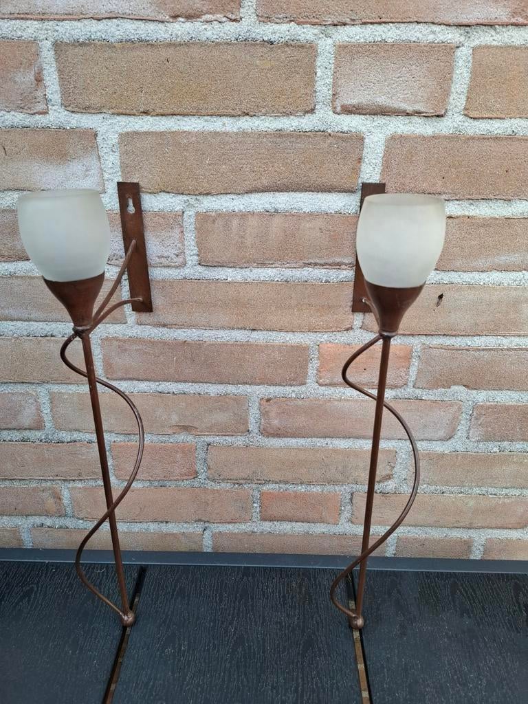 2 mooie wandhouder waxine lampjes, Ophalen of Verzenden