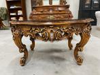 Prachtige italiaans barok salontafel + bijzettafel, Zo goed als nieuw, Minder dan 50 cm, Rechthoekig, 50 tot 100 cm
