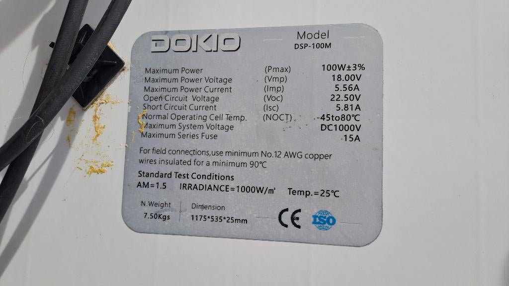 Zonnepaneel, gel accu plus mppt 75/15, Ophalen, Gebruikt