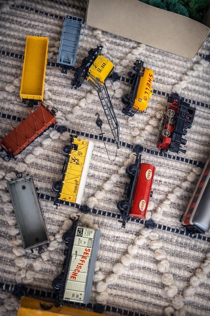 MÄRKLIN,  Preiser etc, Ophalen, Wisselstroom, Rails, Zo goed als nieuw