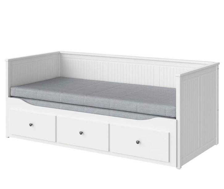 Ikea Hemnes uitschuifbaar bed (80x200cm), Huis en Inrichting, Slaapkamer | Bedden, Gebruikt, Eenpersoons, 80 cm, 200 cm, Hout