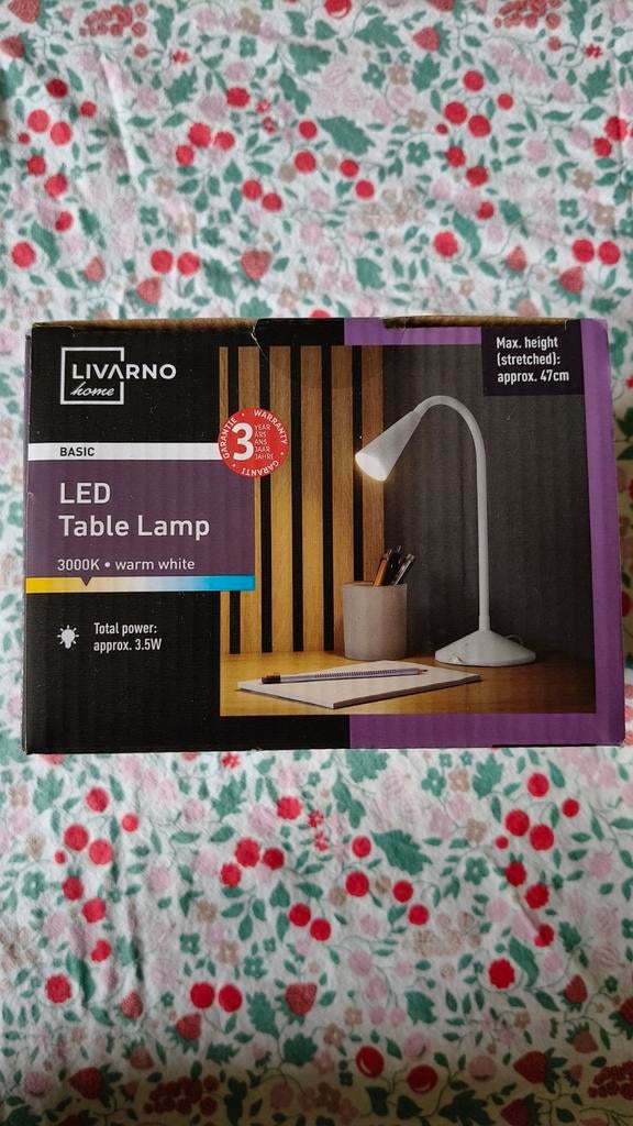 LIVARNO home LED Tafellamp - Nieuw in doos, Ophalen of Verzenden