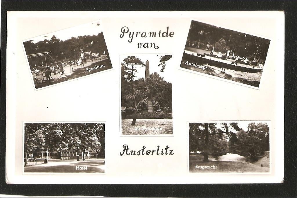 Maarn, Pyramide van Austerlitz, Verzamelen, Ansichtkaarten | Nederland, Ophalen of Verzenden, 1940 tot 1960, Gelopen, Utrecht