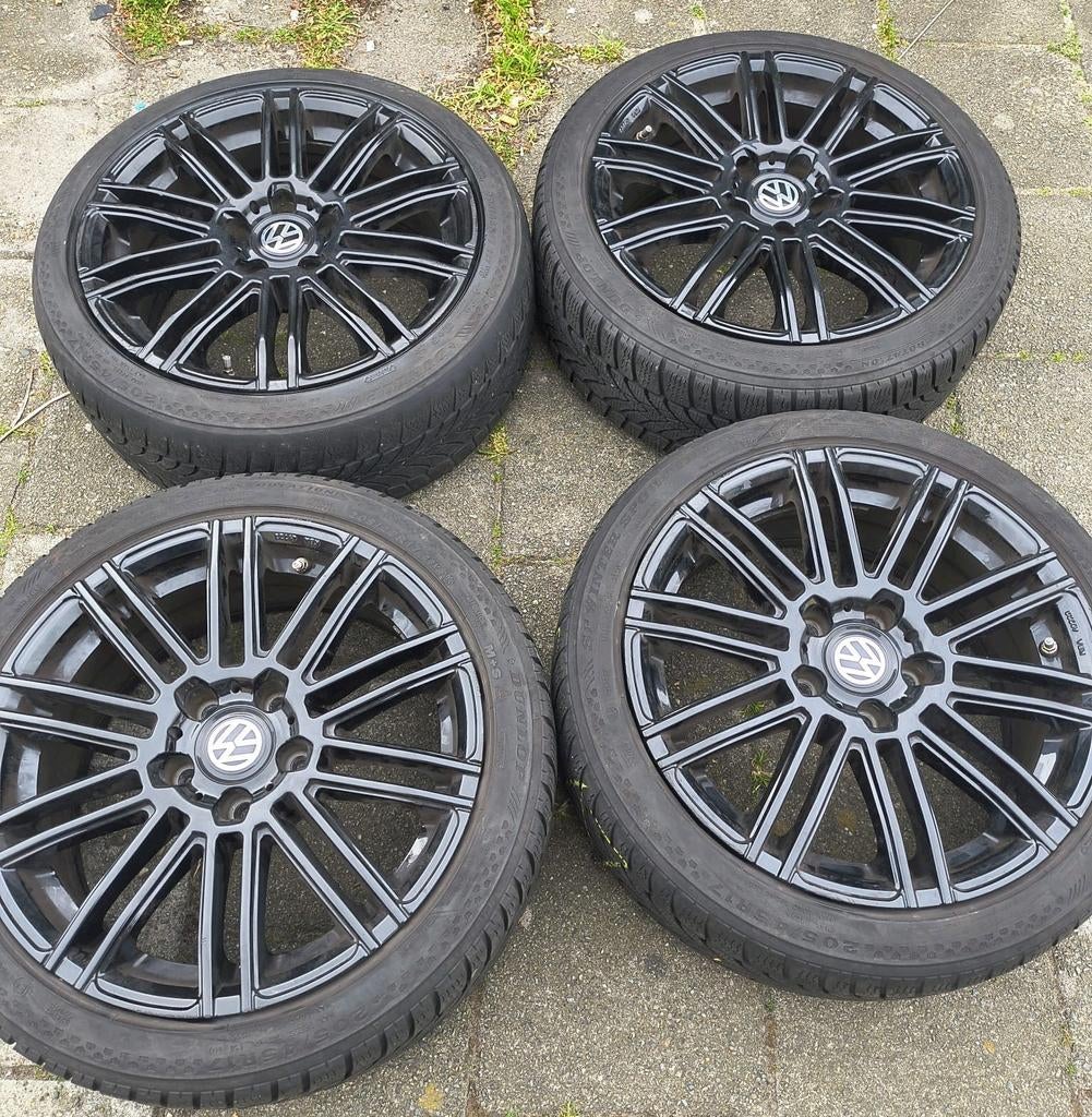 Vw velgen 17 inch banden 5x112 golf 7 caddy gti passat audi, Ophalen, Zo goed als nieuw