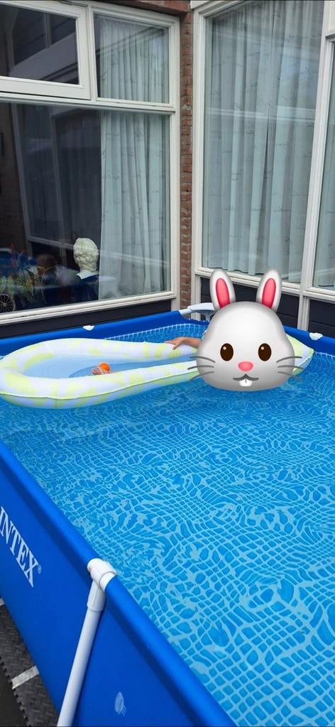 Groot intex zwembad incl trapje en toebehoren, Tuin en Terras, Zwembaden, Ophalen, Minder dan 80 cm, Rond, 300 cm of meer