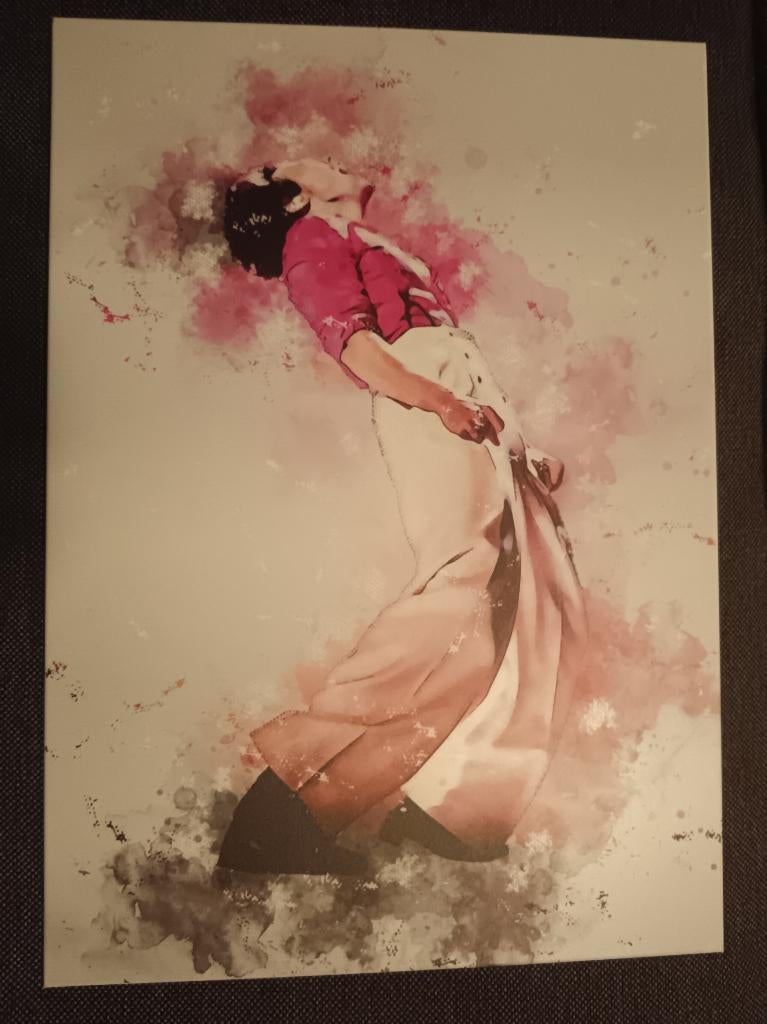 Harry Styles Displate poster, Verzamelen, Rechthoekig Staand, Met lijst, Ophalen of Verzenden, Zo goed als nieuw