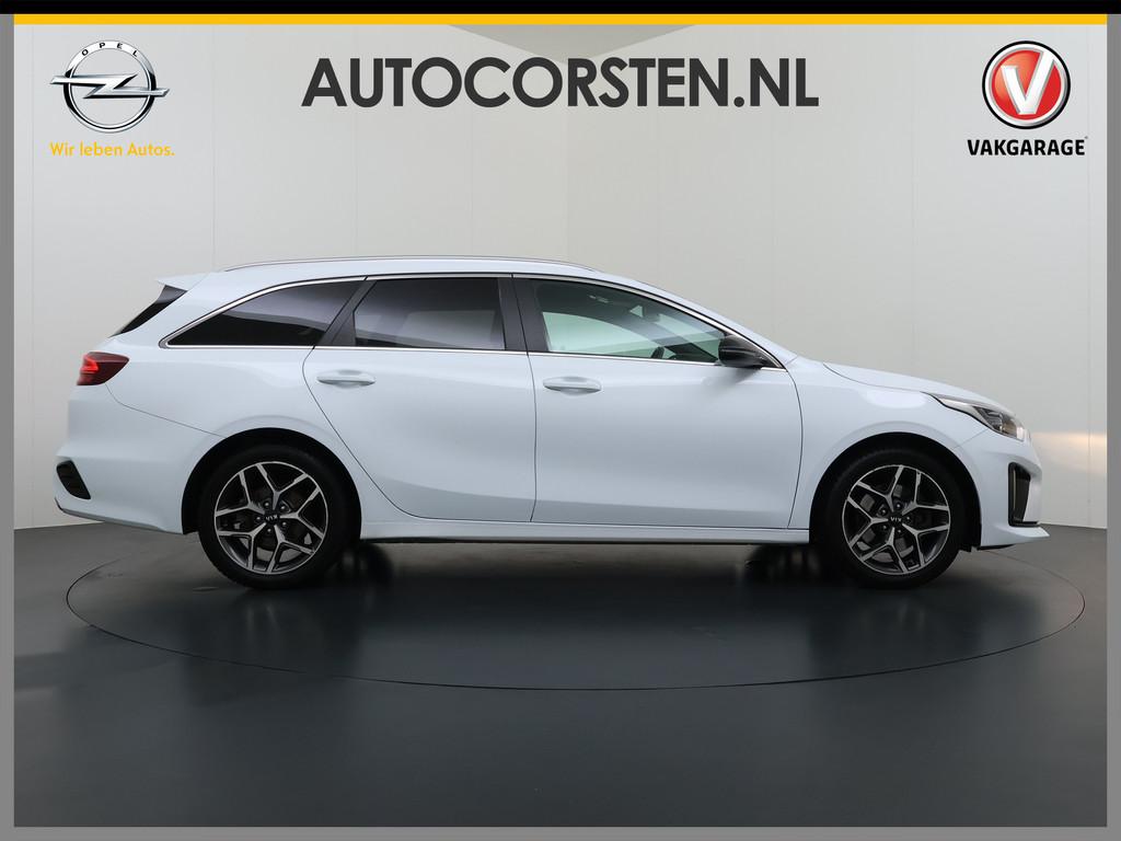 Kia Ceed Sportswagon T-120PK GT-Line Camera Apple Carplay/An, Voorwielaandrijving, Gebruikt, Leder en Stof, Wit