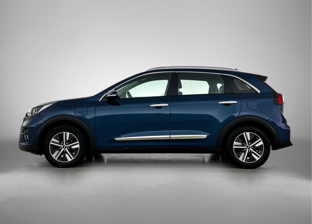 Kia Niro 1.6 GDi PHEV DynamicPlusLine | Trekhaak | Automaat, Auto's, Kia, 12 maanden, Gebruikt, Blauw, Leder en Stof