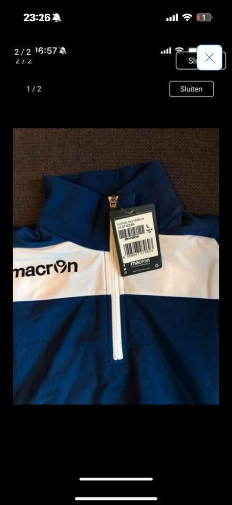 Macron Maat L 🟢👈, Ophalen of Verzenden, Nieuw, Zwart