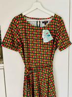 King Louie jurk maat L nieuw zomer retro print knielengte, Kleding | Dames, Jurken, Blauw, Maat 42/44 (L), Nieuw, Ophalen of Verzenden