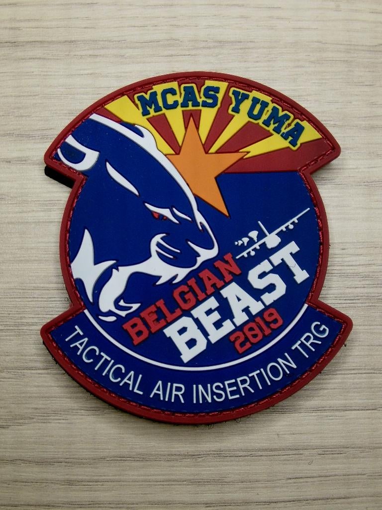 Patch Tactical Air Insertion TRG MCAS Yuma Belgian Beast '19, Verzamelen, Verzenden, Luchtmacht, Overige gebieden, Embleem of Badge