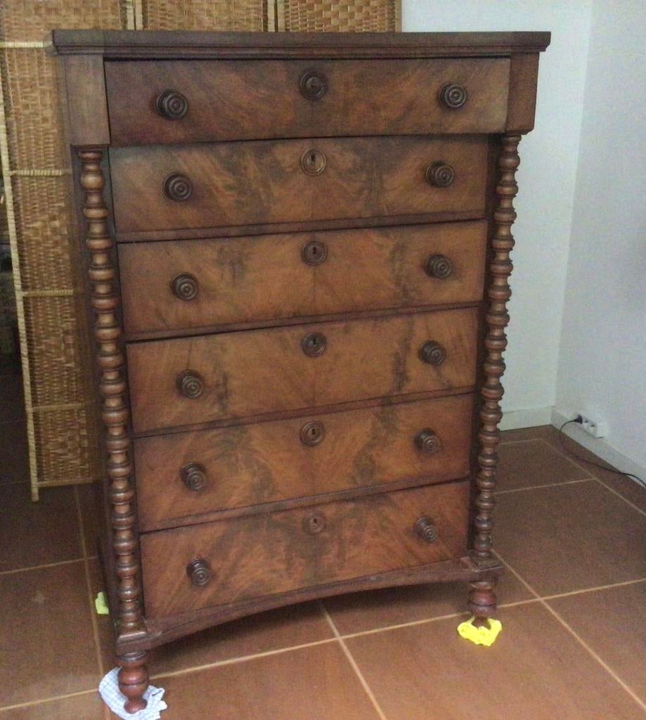 Antieke gefineerde ladenkast, Antiek en Kunst, Ophalen