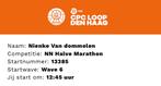 Startbewijs CPC halve marathon, Eén persoon, Maart