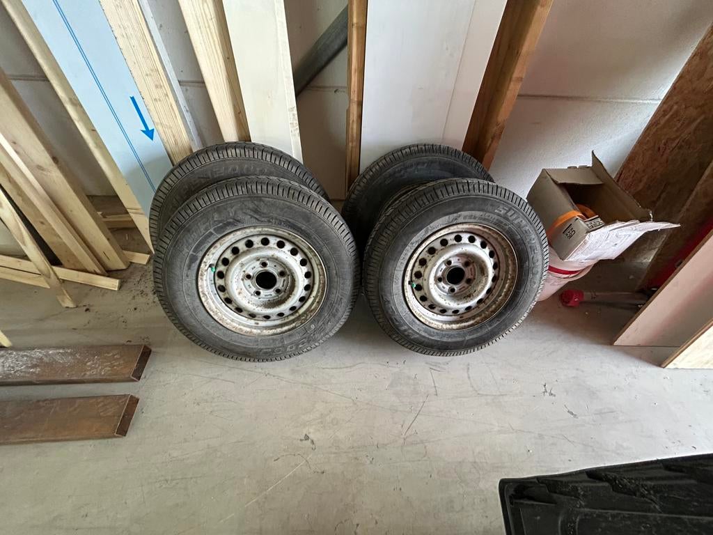 Banden met stalen velgen, Auto-onderdelen, Banden en Velgen, 14 inch, Banden en Velgen, All Season, Bestelwagen