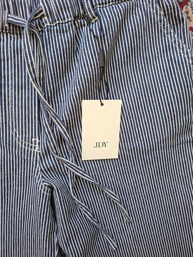 Katoenen , gestreepte broek van JDY, Ophalen of Verzenden, Zo goed als nieuw, Lang