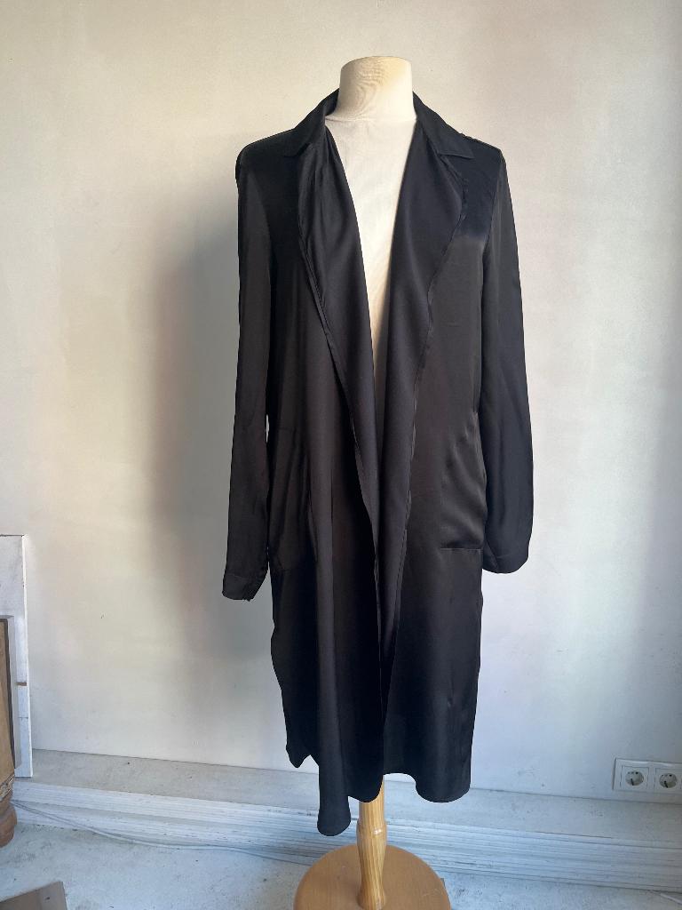 penn & ink kimono jasje zwart maat m, Kleding | Dames, Maat 38/40 (M), Penn & Ink, Verzenden, Zwart