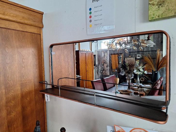 Prachtige Light en Living spiegel met plank, nieuw, Huis en Inrichting, Woonaccessoires | Spiegels, Nieuw, 75 tot 100 cm, Minder dan 100 cm