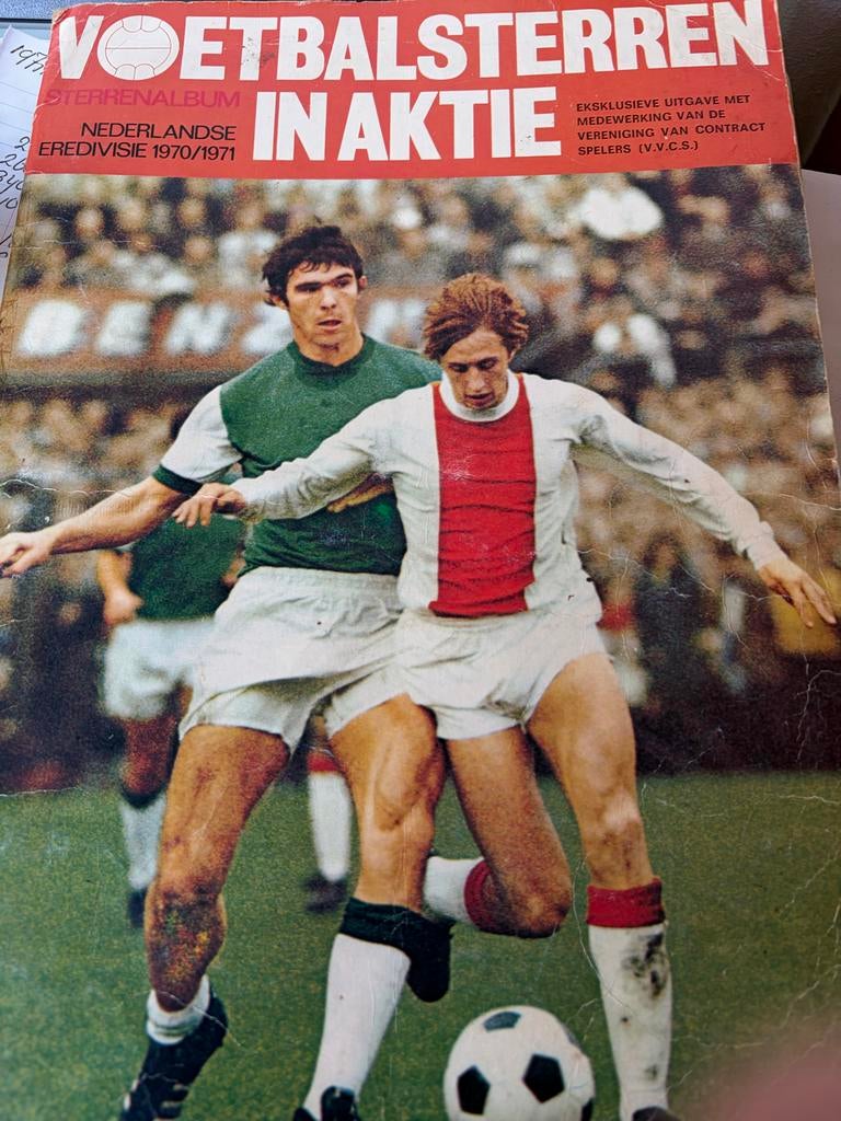 Voetbalsterren in Aktie 1970/1971 album (compleet op Cruijff, Ophalen of Verzenden, Gebruikt, Overige sporten, Boek of Tijdschrift