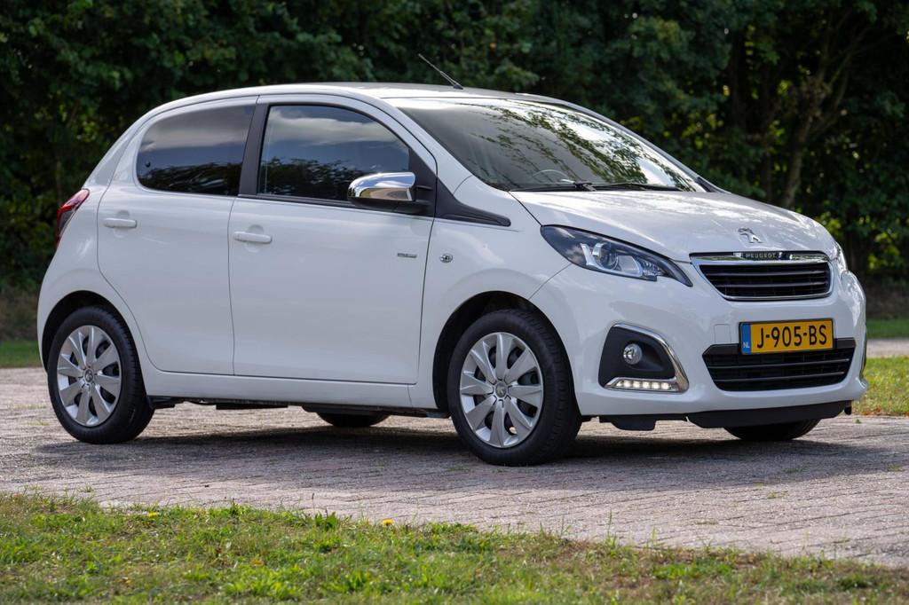 Peugeot 108 1.0 e-VTi Style 2e Eig. 70.000 km +NAP NL-auto, Stof, Euro 6, 4 stoelen, Wit