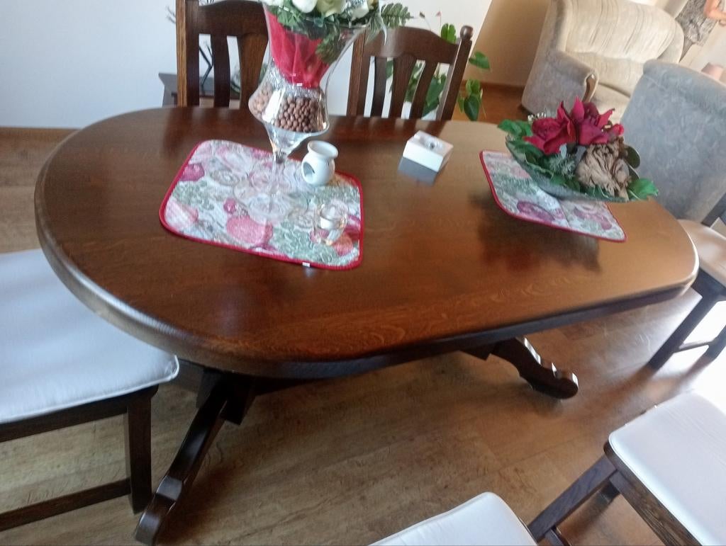 Kamer tafel met 6stoelen hij is 90 bij 180 bij 75, Huis en Inrichting, Tafels | Salontafels, Ophalen, 50 tot 100 cm, Zo goed als nieuw